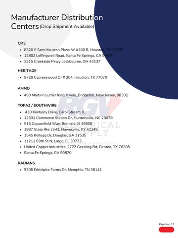 RGV Electrical Supply - Company Presentation 第 17 页