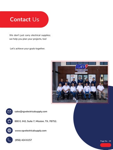 RGV Electrical Supply - Company Presentation 第 19 页