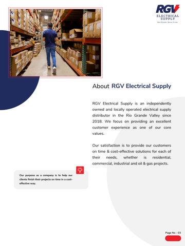 RGV Electrical Supply - Company Presentation 第 3 页