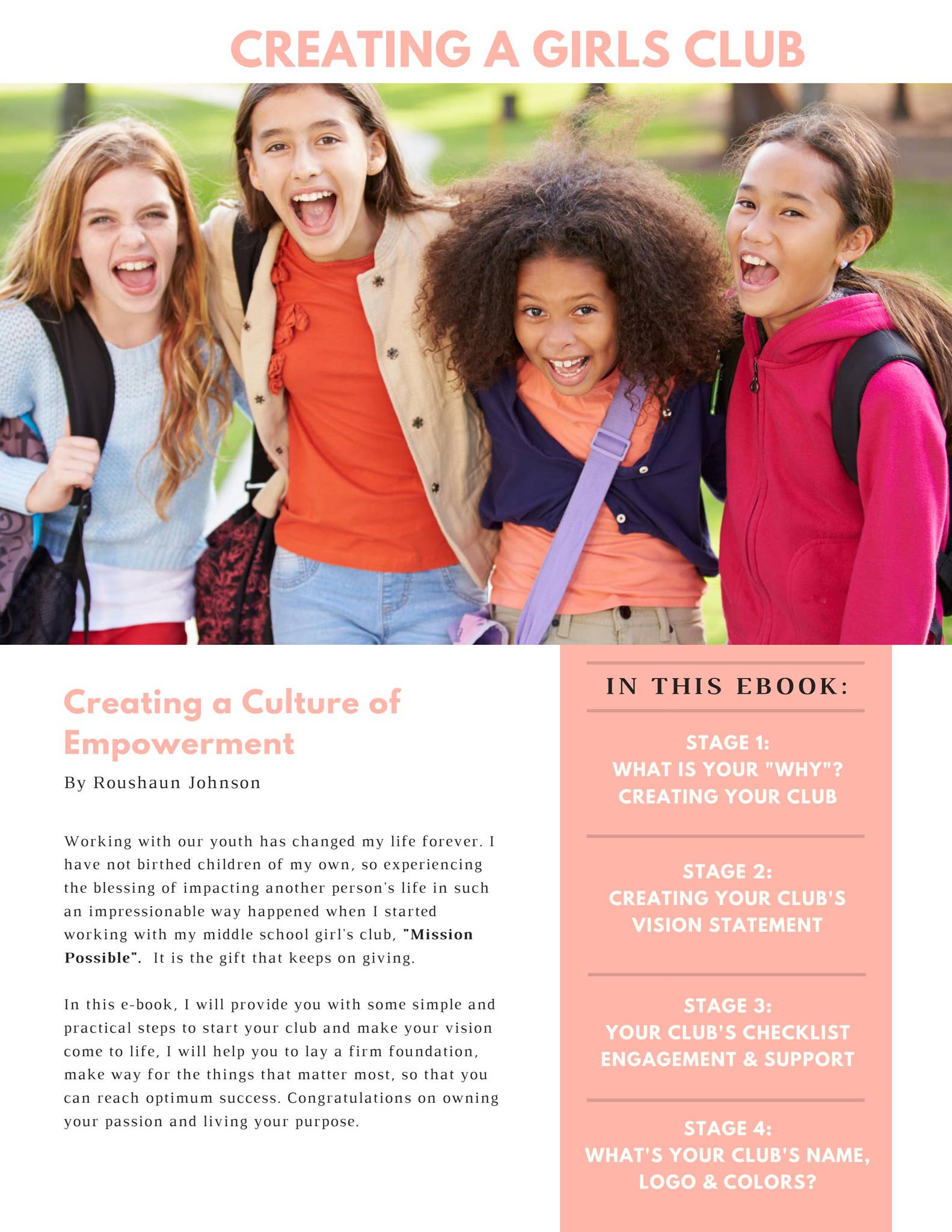 Youth Empowerment - Creating a Girls Club by roushaunjohnson - Issuu