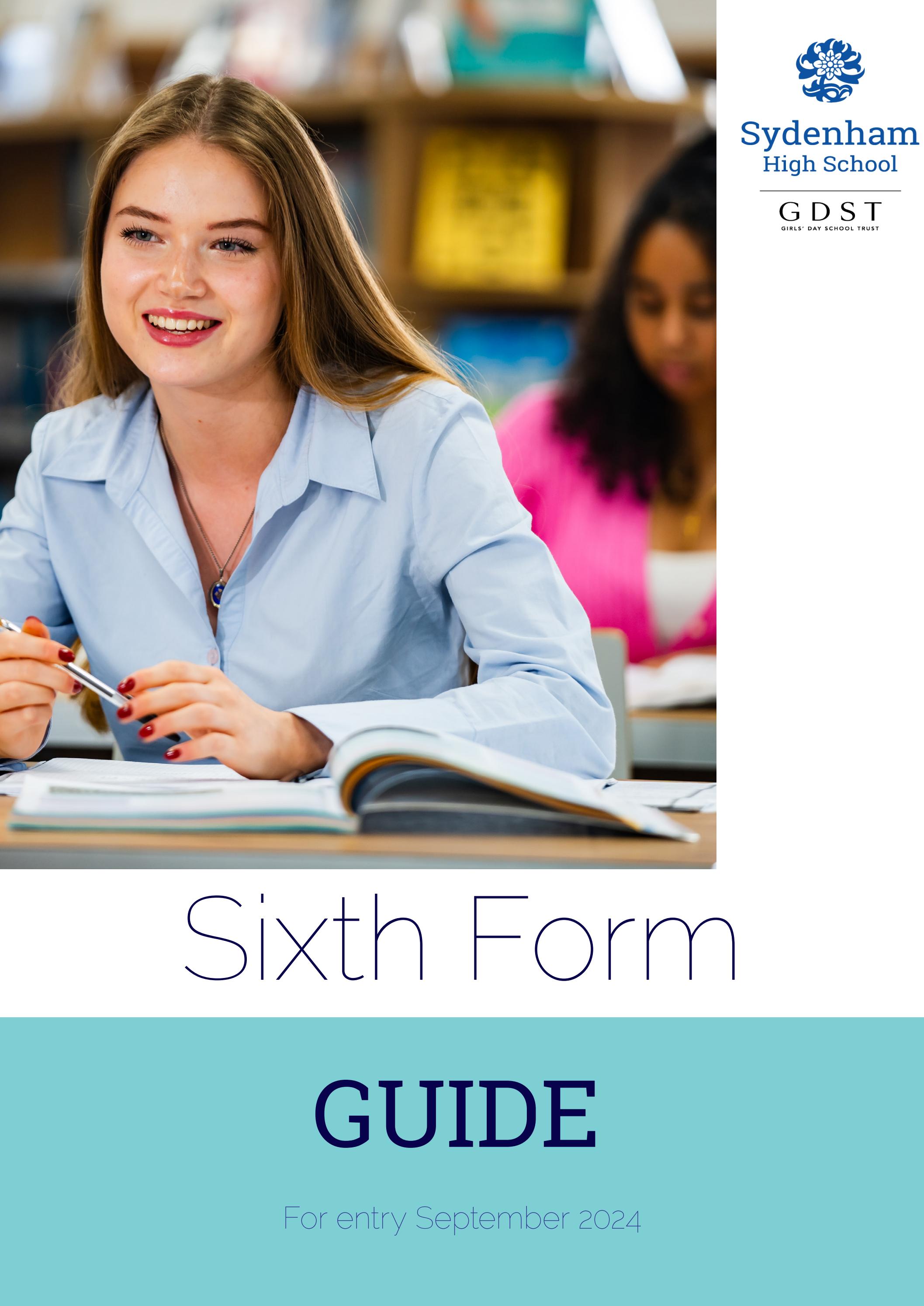 Sixth Form Prospectus 2024 Entry by Sydenham High School - Issuu