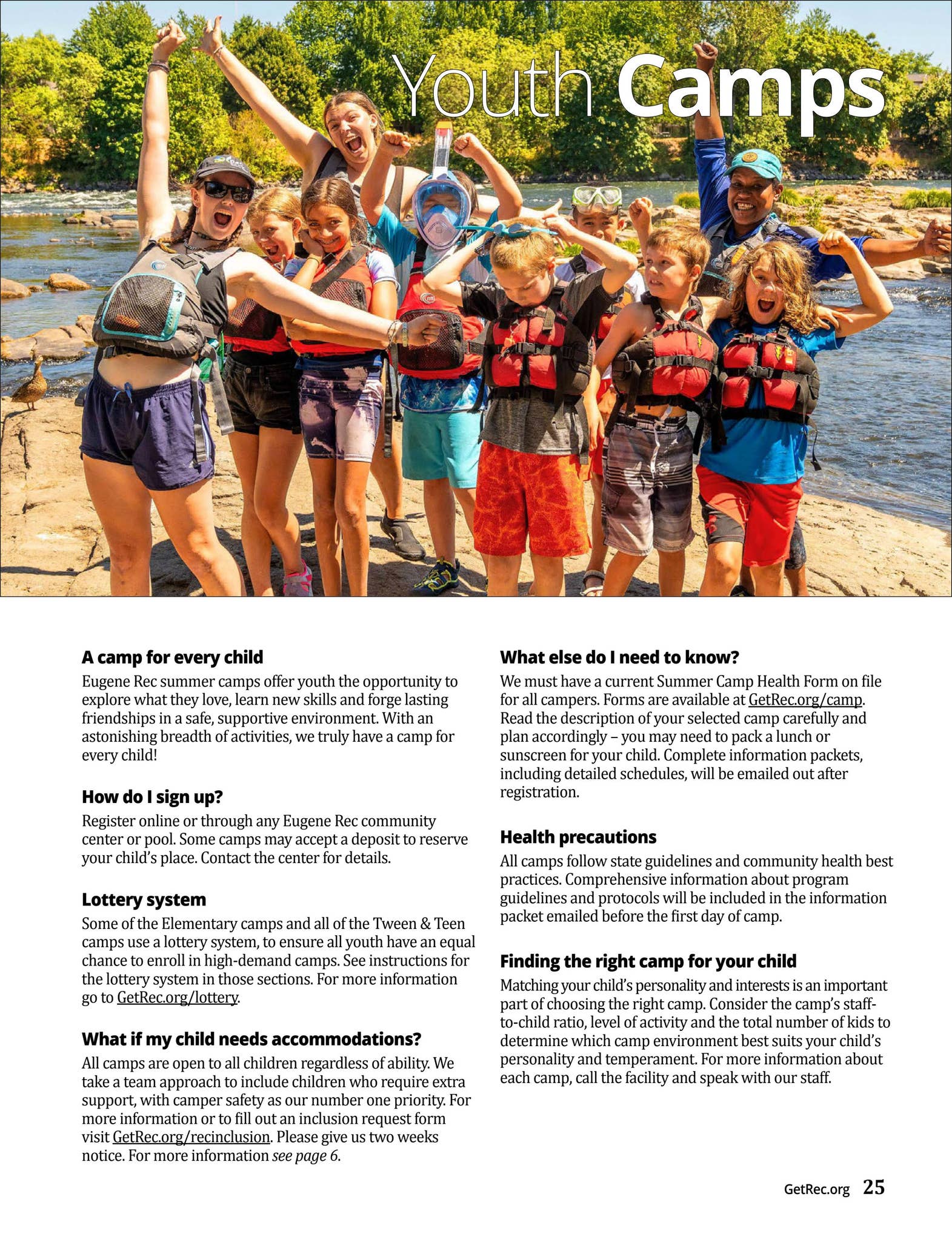 Eugene Rec Summer Camps 2024 by City of Eugene Issuu