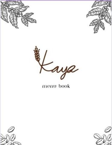 KAYA Menu Book