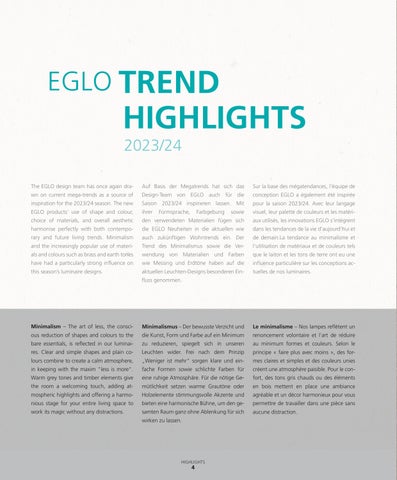 Eglo beltéri világítás katalógus 2023/2024 第 6 页