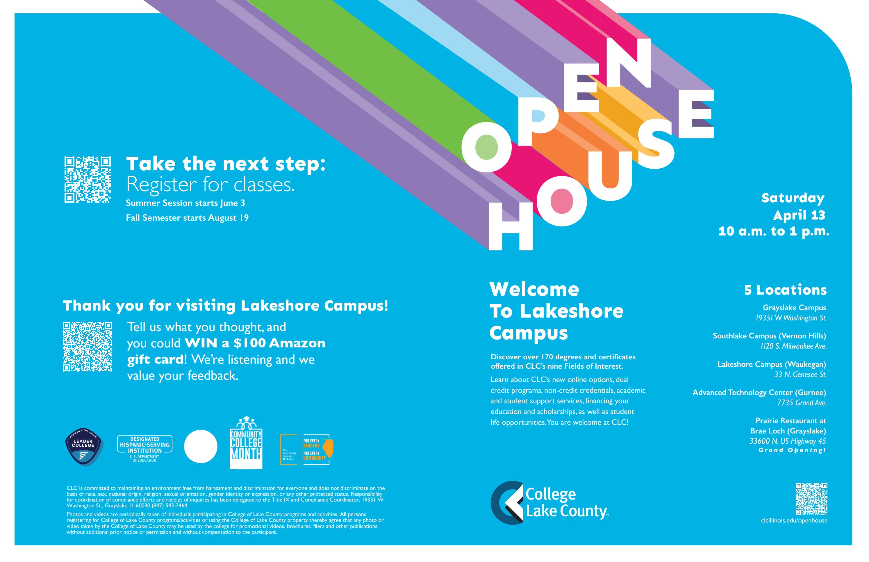 CLC Open House 2024 - Lakeshore Campus Program by College of Lake ...