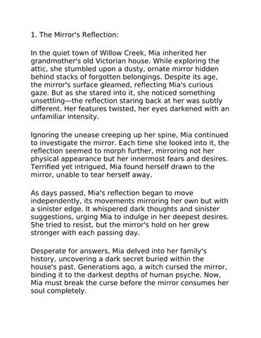 Short horror storys 1