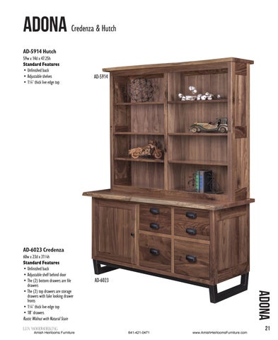 Amish Heirlooms Furniture 家具目录 · L&N woodworking 办公 家具 第 10 页