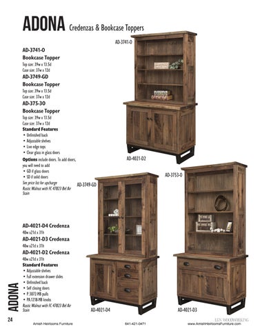 Amish Heirlooms Furniture 家具目录 · L&N woodworking 办公 家具 第 13 页
