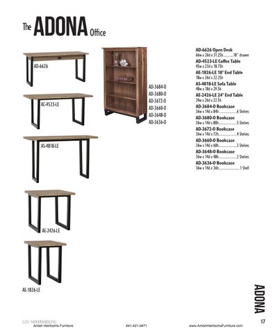 Amish Heirlooms Furniture 家具目录 · L&N woodworking 办公 家具 第 6 页