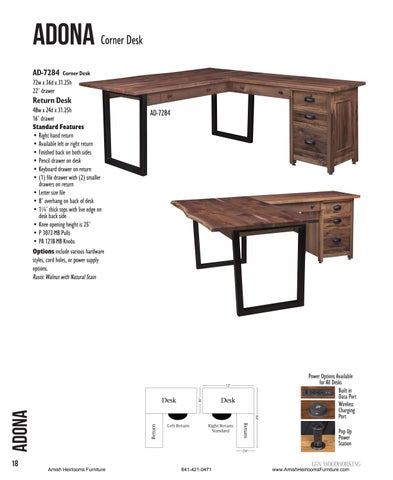Amish Heirlooms Furniture 家具目录 · L&N woodworking 办公 家具 第 7 页