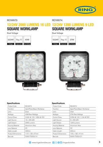 Ring Automotive New To 系列 - LED Automotive 灯饰 第 5 页