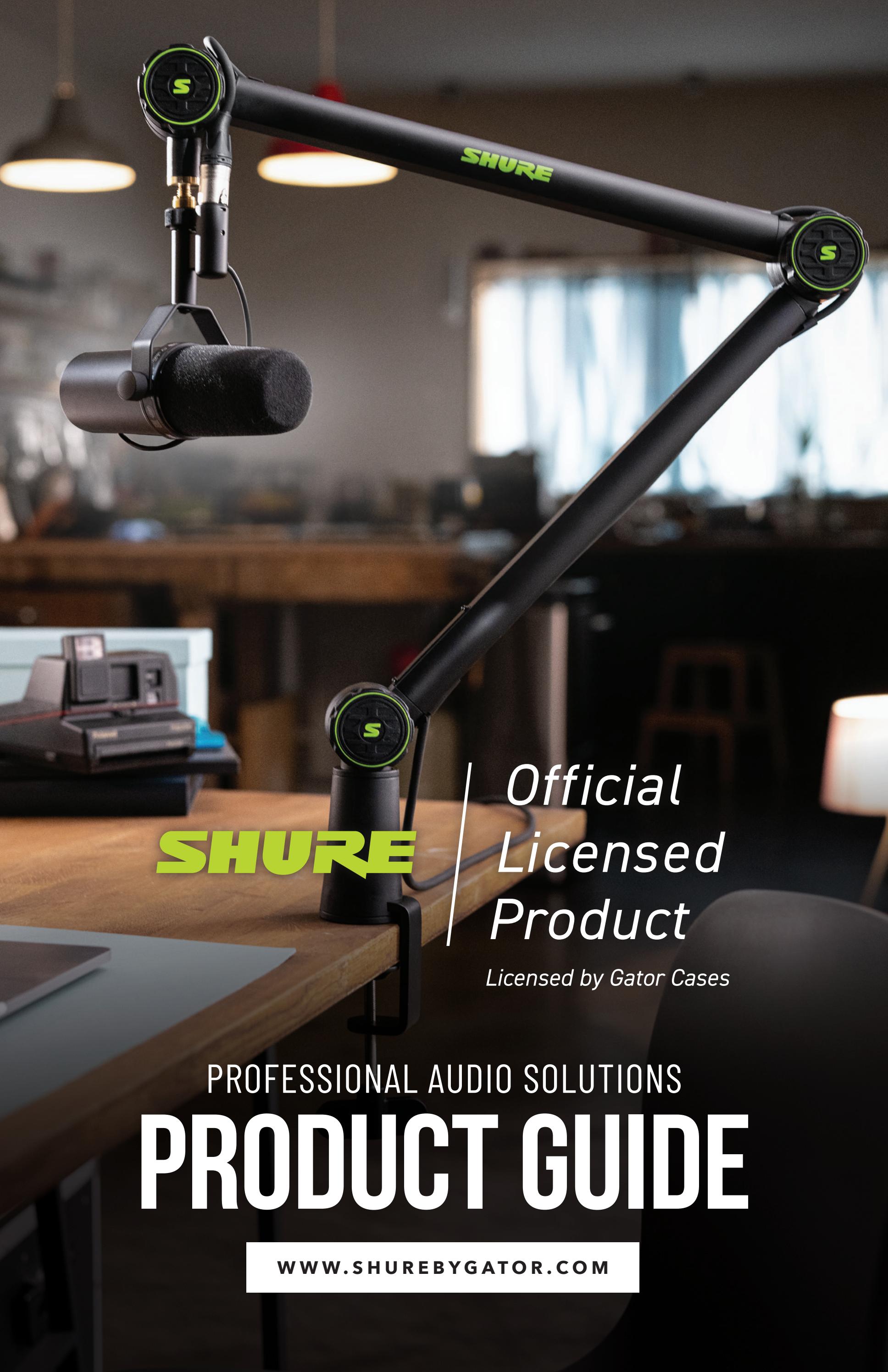 Shure Licensed Products Catalog by gatorco Issuu