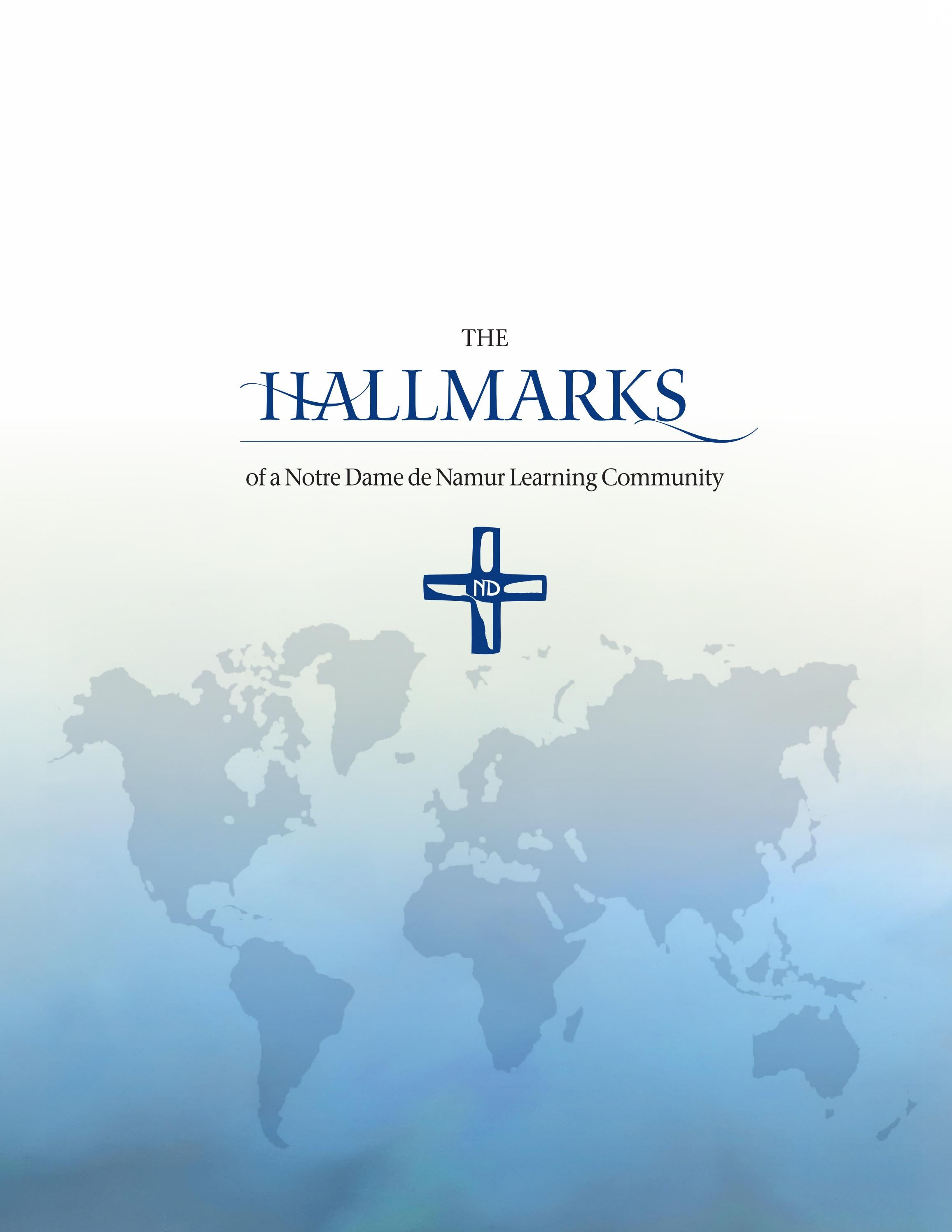 BOOKLET Hallmarks of a Notre Dame de Namur Learning Community by