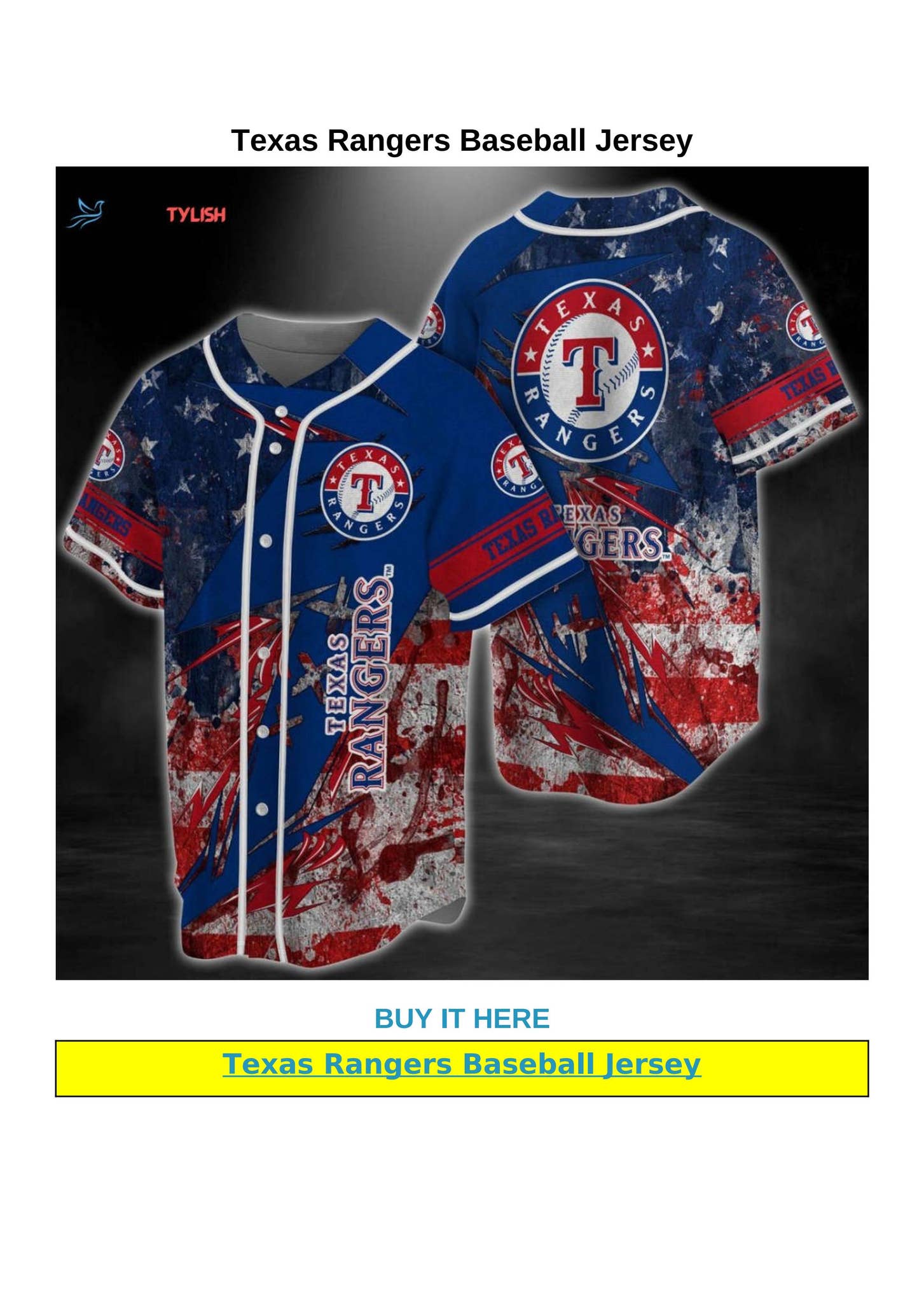 Texas Rangers Baseball Jersey by Dovestylish - Issuu