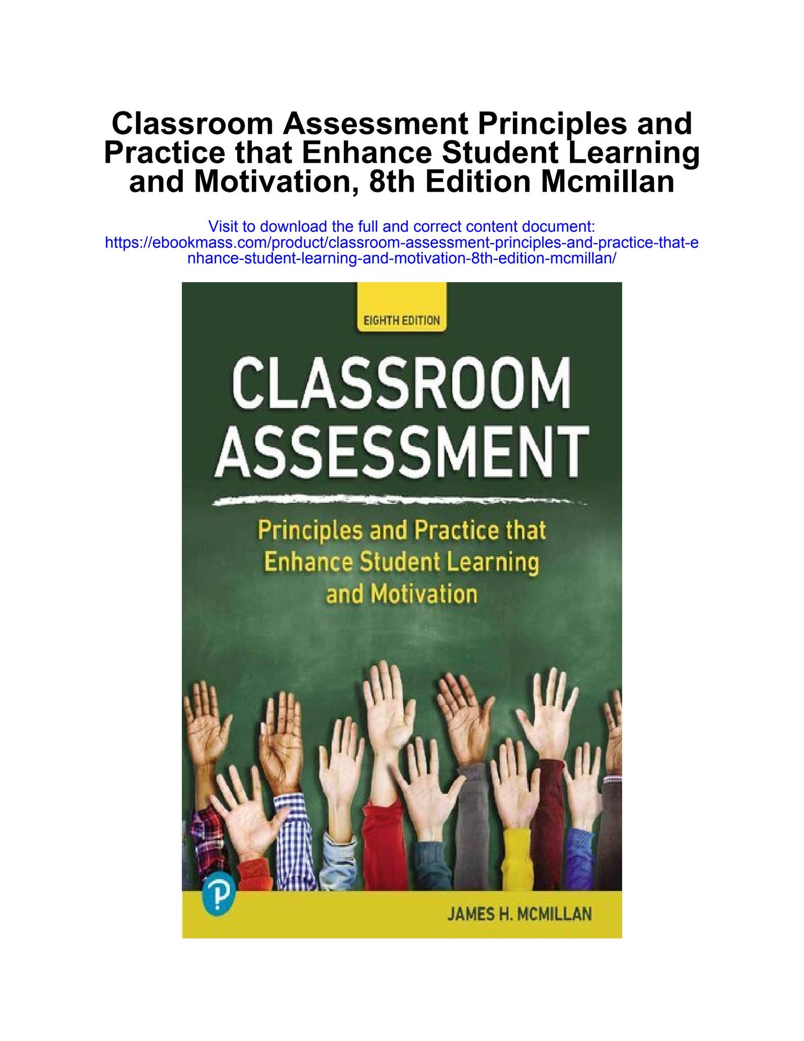 Classroom assessment principles and practice that enhance student ...