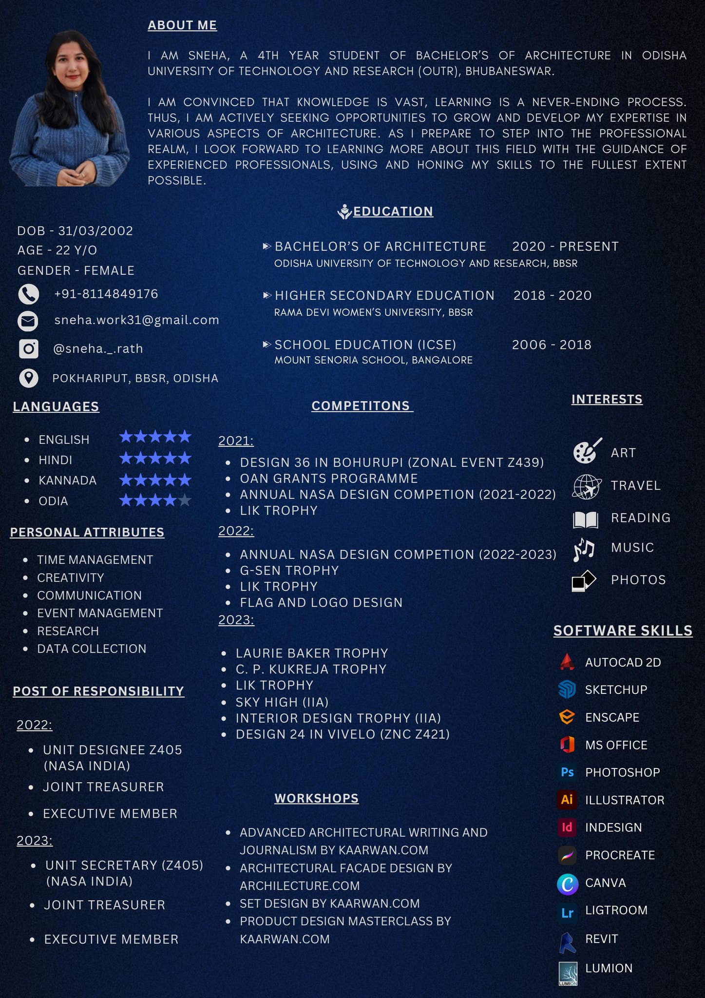 RESUME by SNEHA RATH Issuu - Page 1 Social Preview 