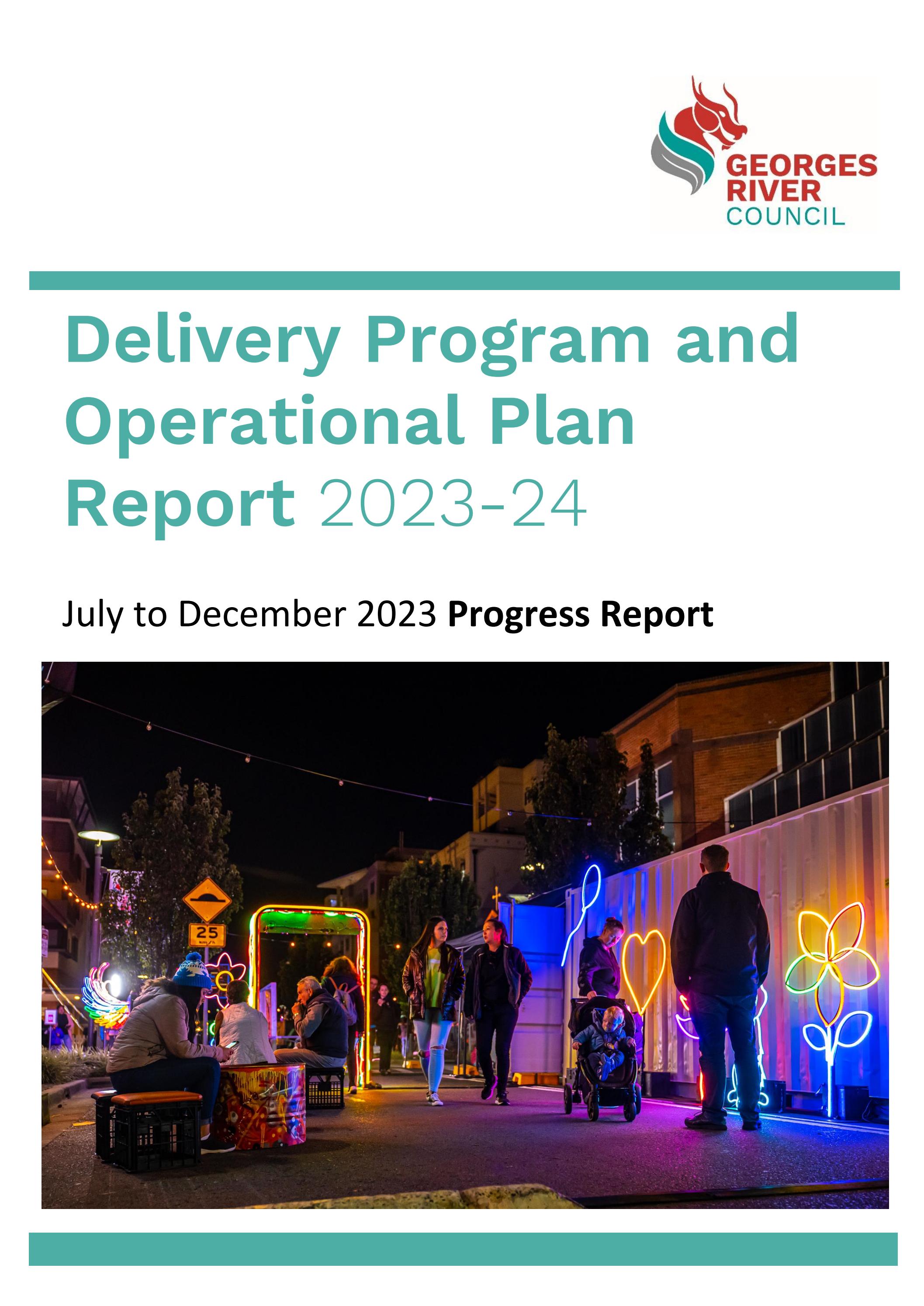 Delivery Program and Operational Plan 2023-24 - Half Yearly Progress ...