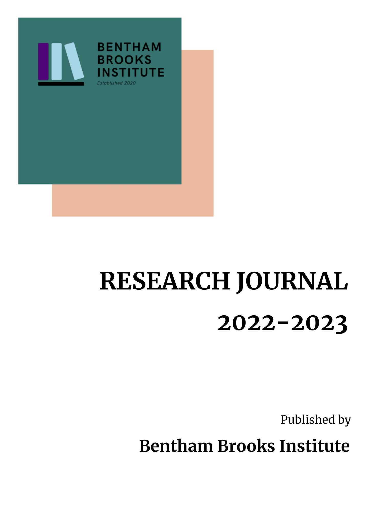 Bentham Brooks Institute Research Journal 2022-23 by Bentham Brooks  Institute - Issuu