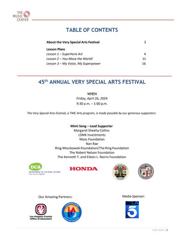 Very Special Arts Festival 2024 Study 指南 第 2 页