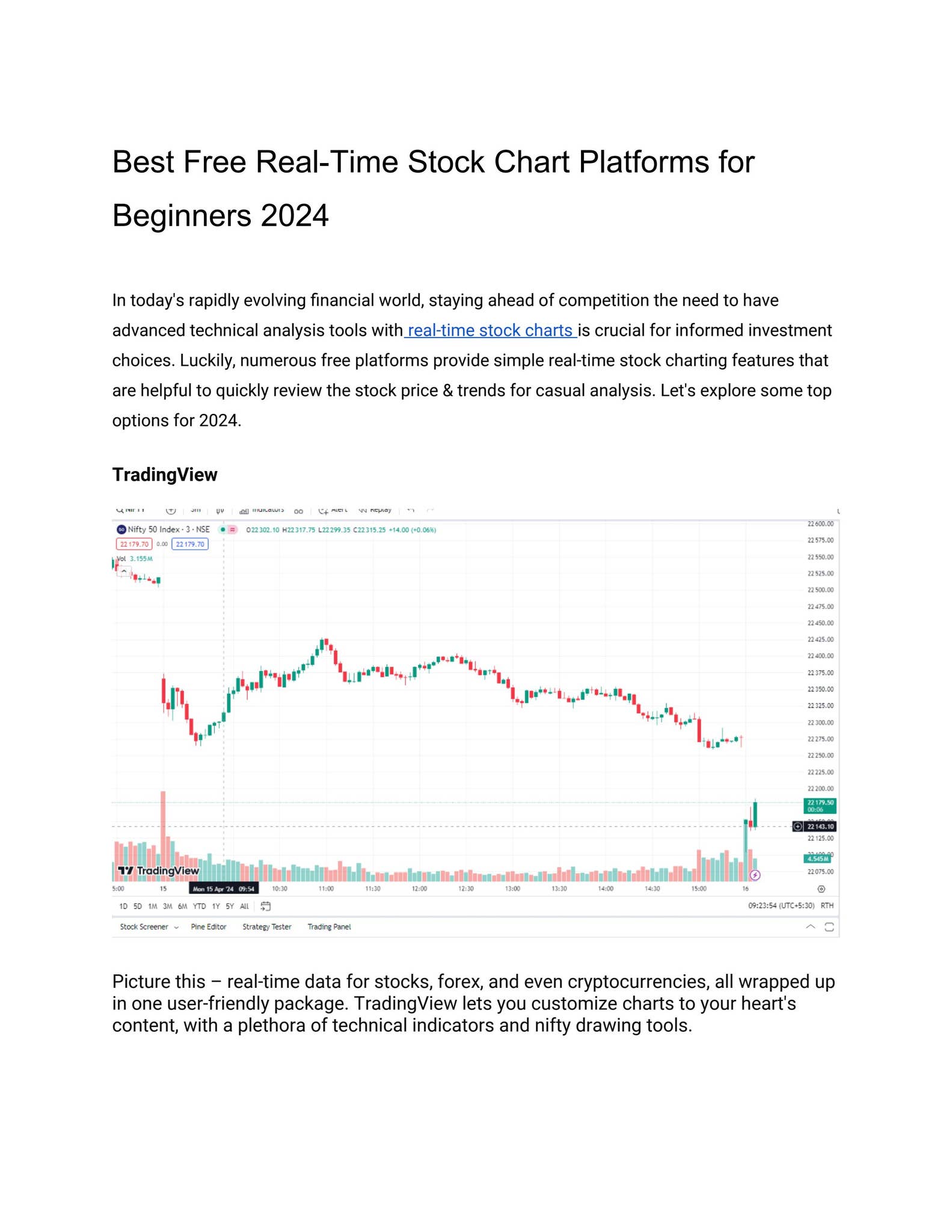 Best Free Real-Time Stock Chart Platforms for Beginners 2024 by ...