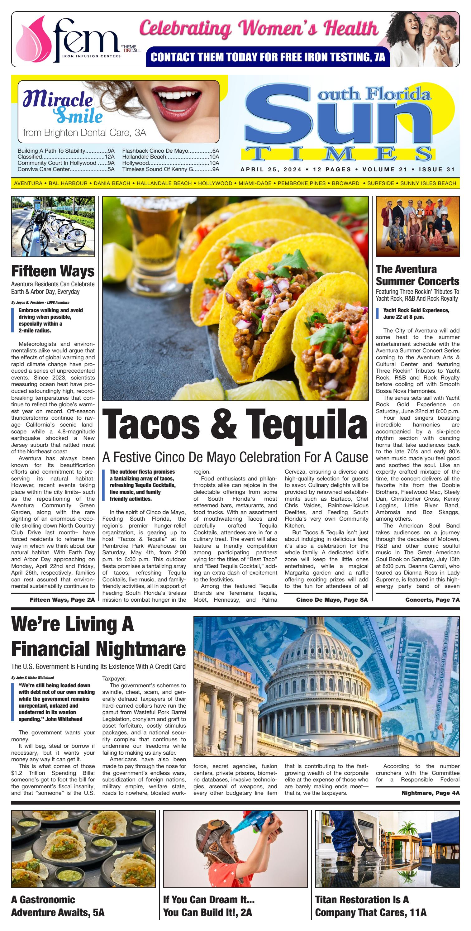 Sun Times Issue 04 25 24 By The South Florida Sun Times Newspaper Issuu