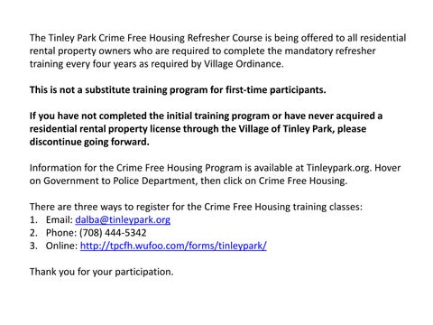 2024 Crime-Free Housing 在线版 Refresher 第 3 页