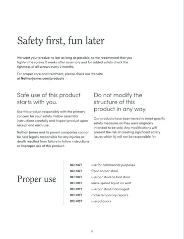 nathanjameshome 家具目录 · Evelyn 玄关桌 Instruction Sheet 第 13 页