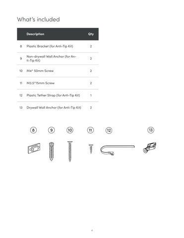 nathanjameshome 家具目录 · Evelyn 玄关桌 Instruction Sheet 第 4 页