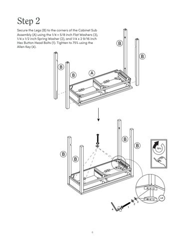 nathanjameshome 家具目录 · Evelyn 玄关桌 Instruction Sheet 第 6 页