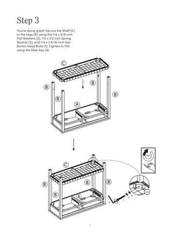 nathanjameshome 家具目录 · Evelyn 玄关桌 Instruction Sheet 第 7 页