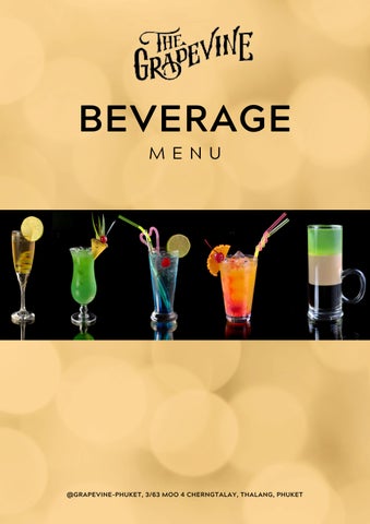 grapevine beverage menu