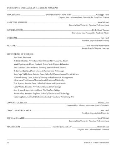 Emporia State University - 春季 2024 Commencement 第 12 页