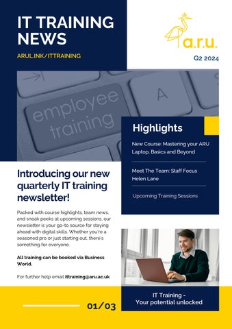 IT Training Newsletter Q2 2024