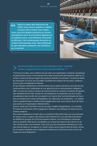 Rapport annuel Fedustria 2023-2024 第 23 页