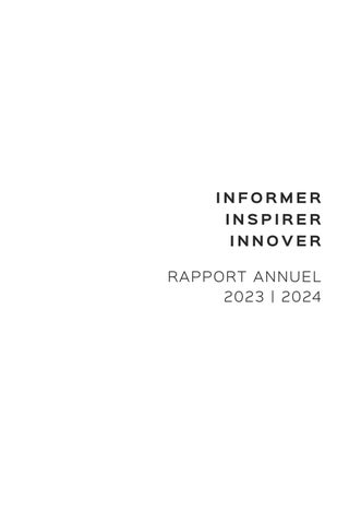 Rapport annuel Fedustria 2023-2024 第 3 页