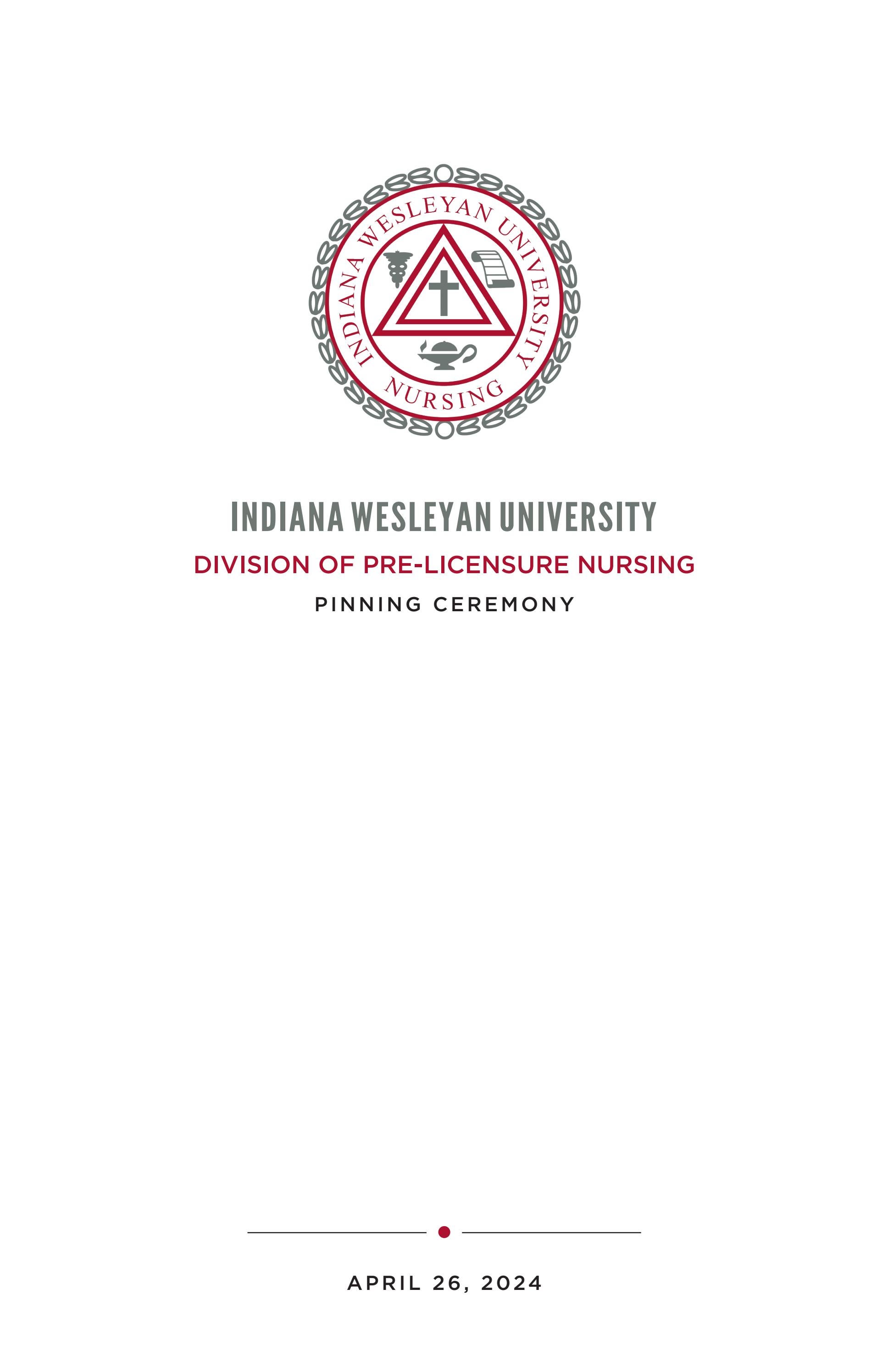 Division Of Pre Licensure Pinning Ceremony By Indwes Issuu