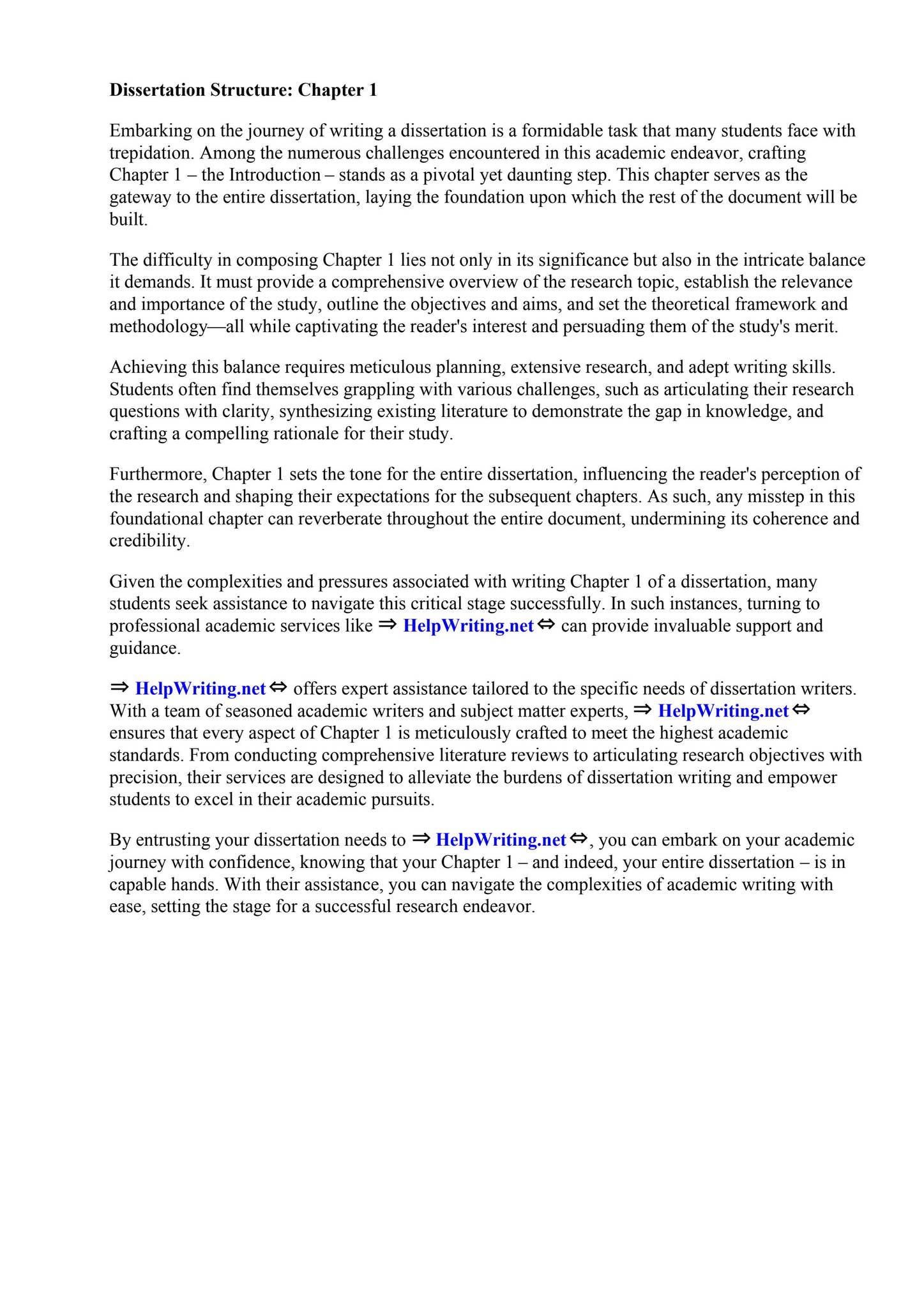 Dissertation Structure Chapter 1 by Valerie Fitzpatrick - Issuu