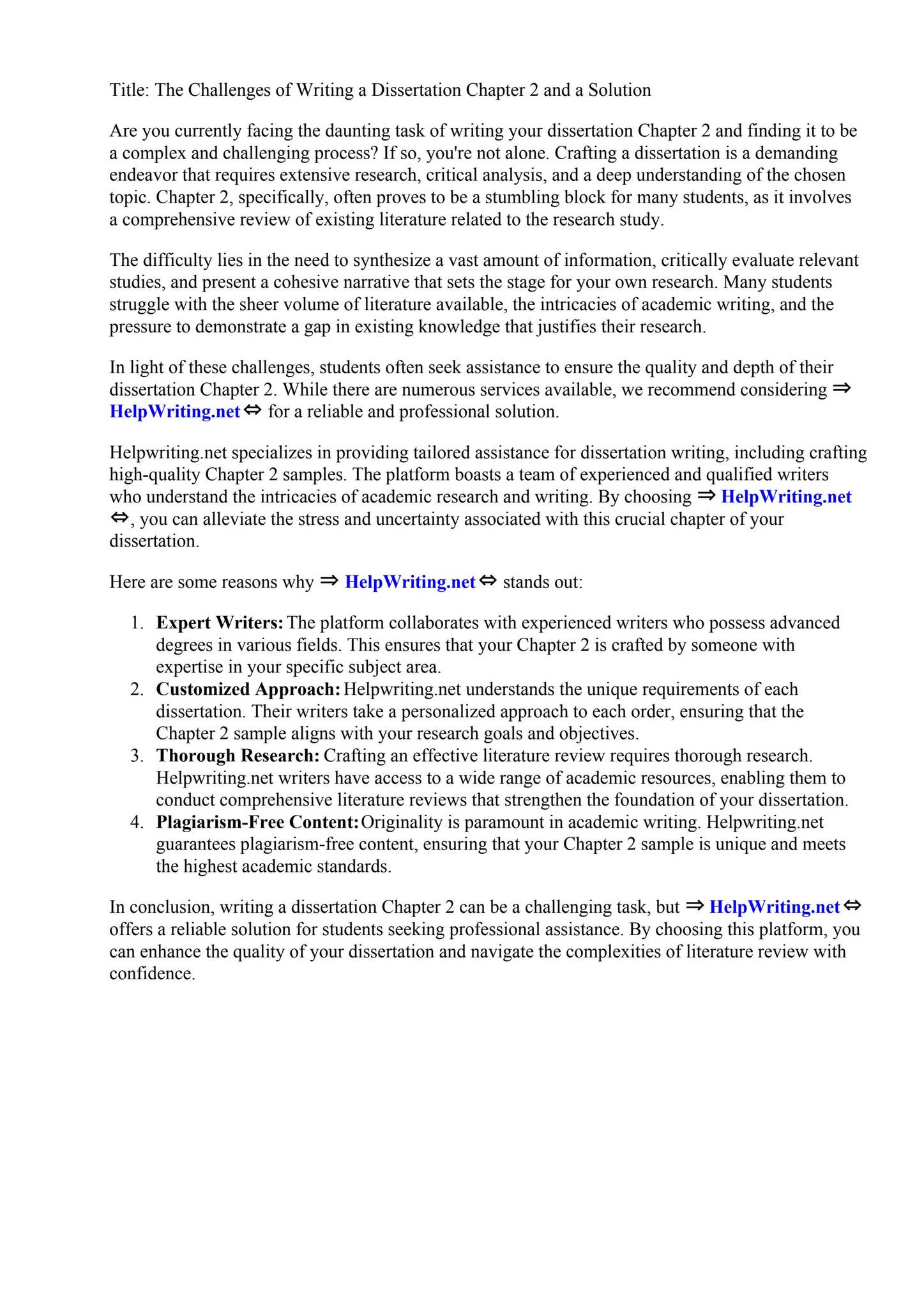 Dissertation Chapter 2 Sample by Michelle Sandoval - Issuu