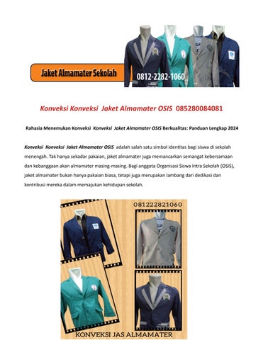 konveksi jaket almamater terpercaya di Tangerang