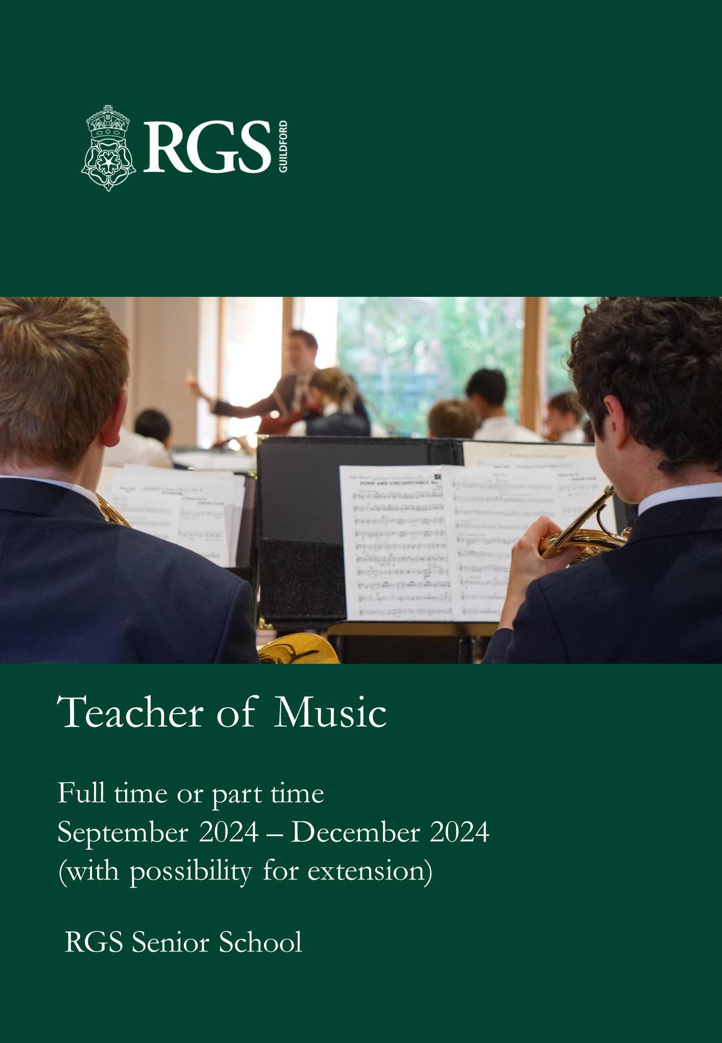 Teacher of Music - Recruitment pack by Royal Grammar School Guildford ...