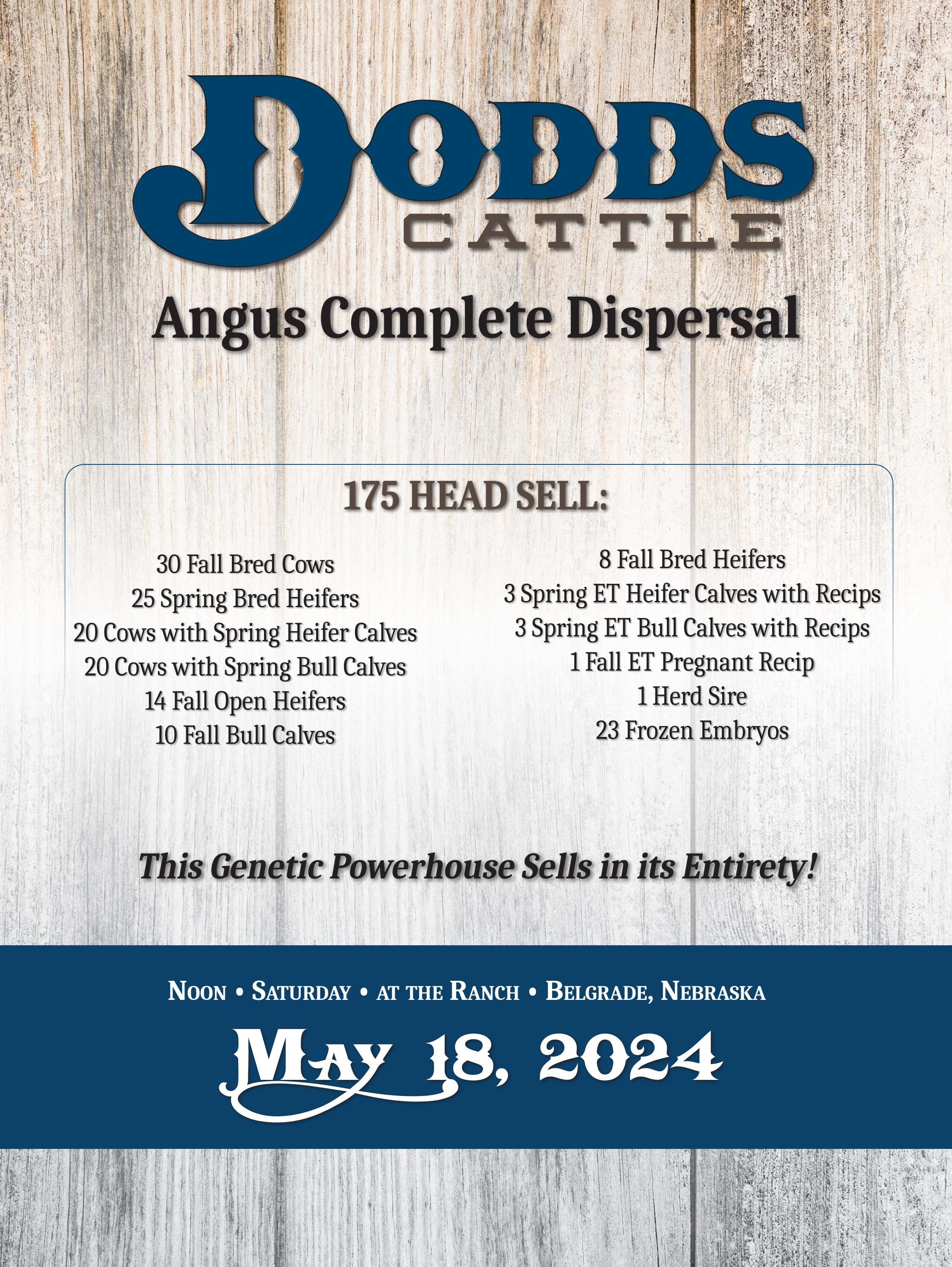 2024 Dodds Cattle Sale Catalog by Ranch House Designs Issuu