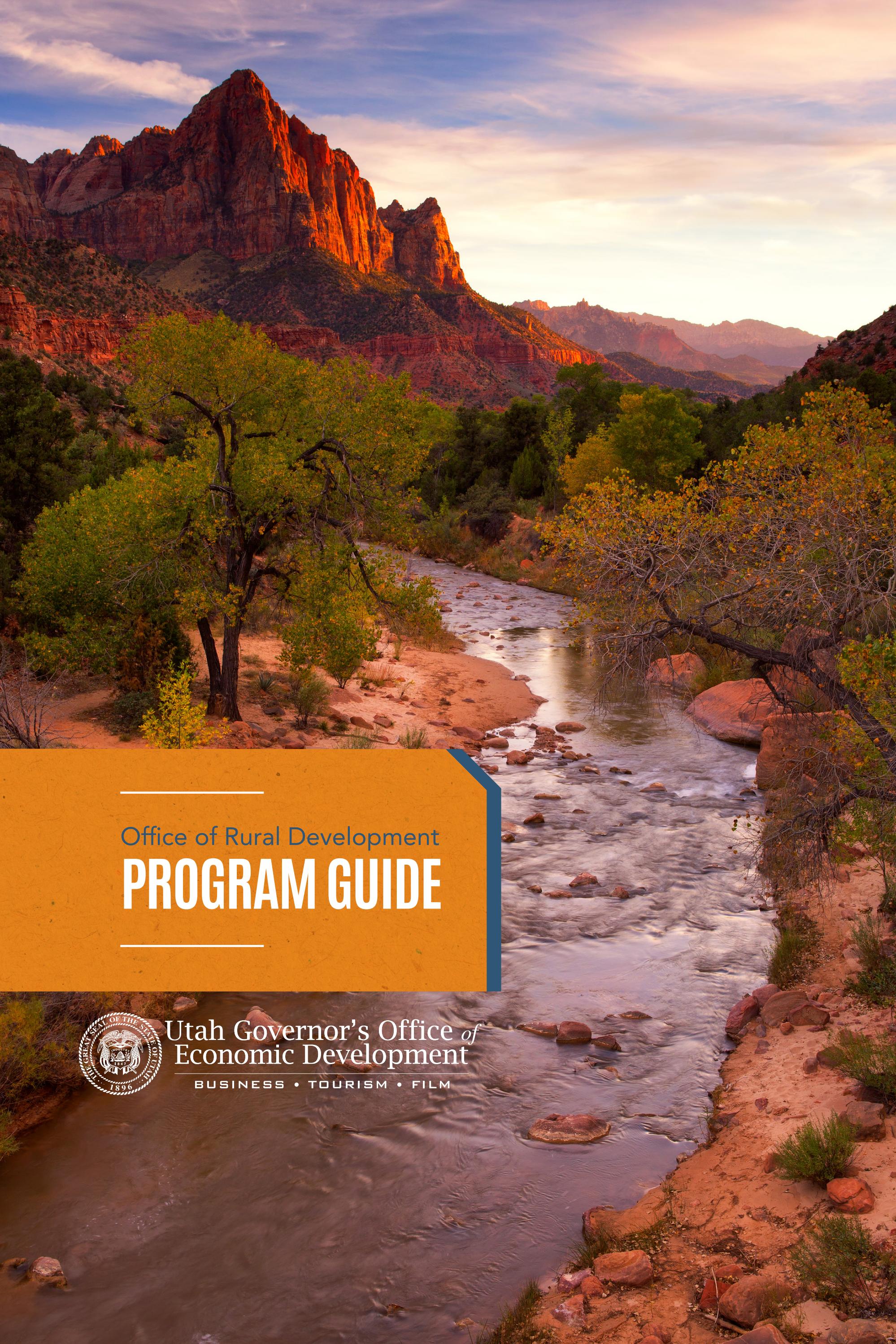 Ut Ewre Program Utah Office of Rural Development 2019 Program Guide by Utah Governor's ...