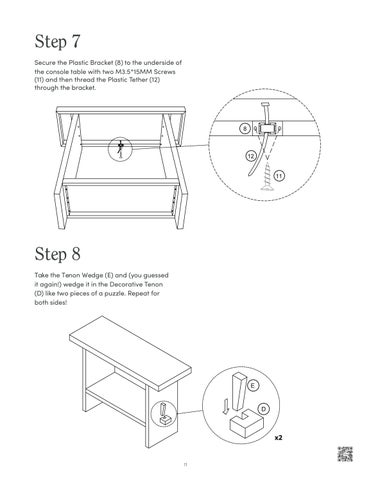 nathanjameshome 家具目录 · Virgo 玄关桌 Instruction Sheet 37302 第 11 页