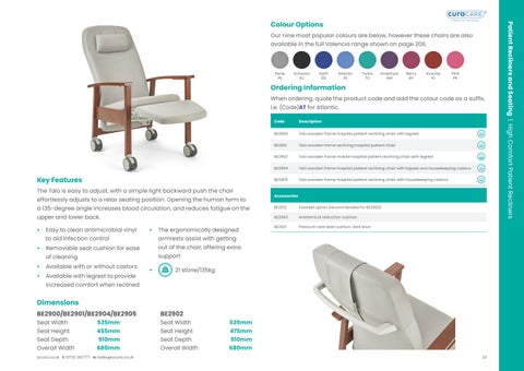Ocura Healthcare 家具 - 2024/25 目录 2 第 23 页