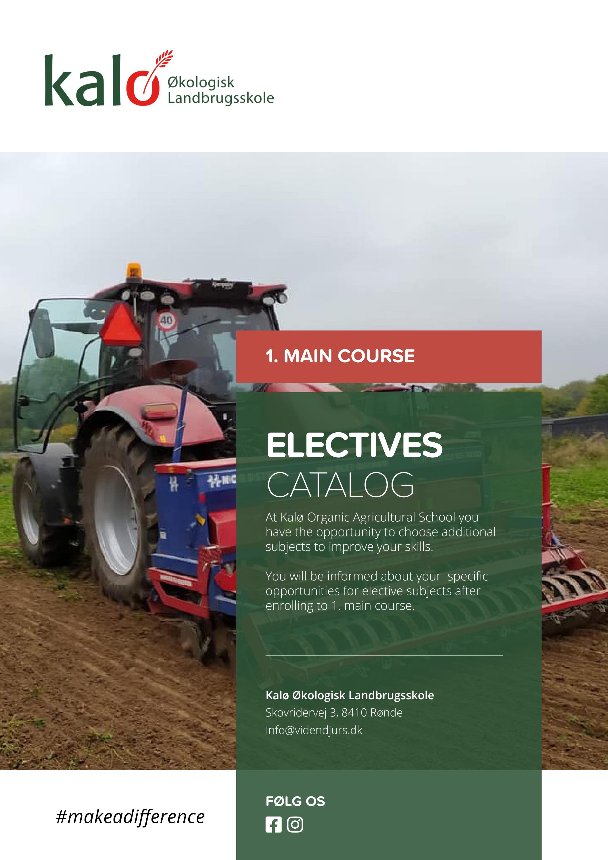 Electives Catalog, 1. Main Course by videndjurs2022 Issuu