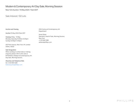 现代 × 现代 Art Day Sale, Morning Session [ 家具目录 ] 第 2 页