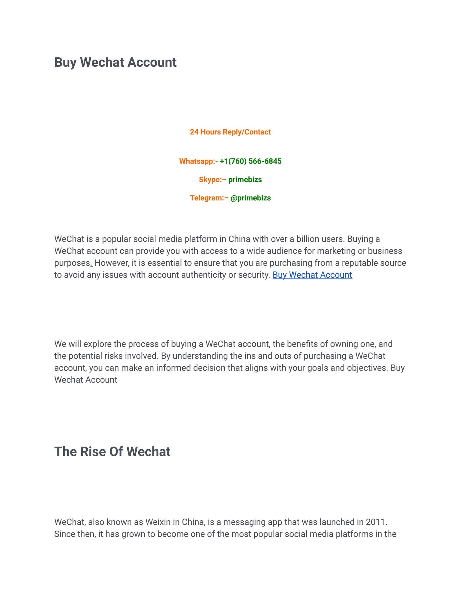 Best Site Buy Wechat Account by BuyWechataccount - Issuu