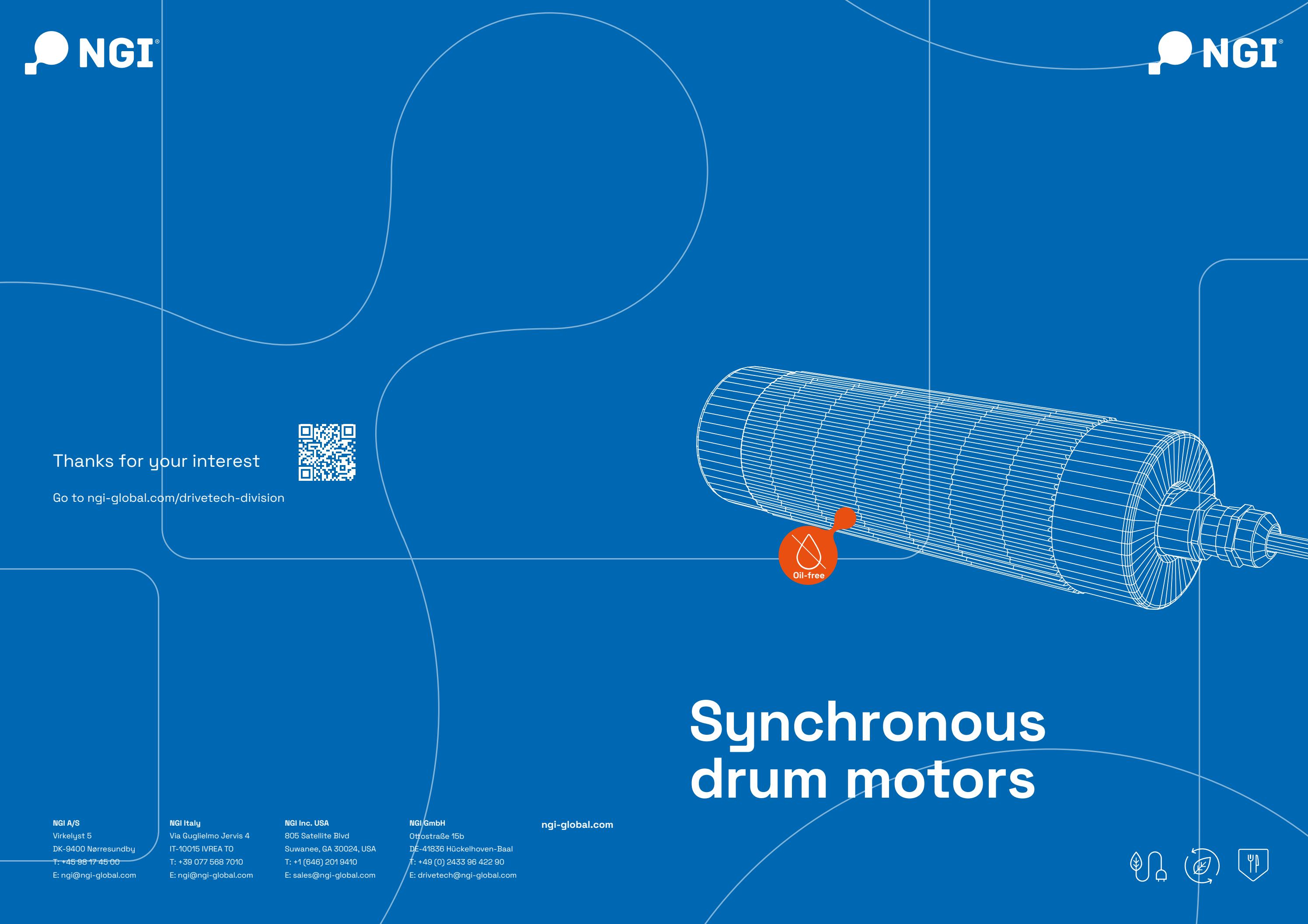 English DriveTech catalogue of synchronous drum motors by NGI A/S Issuu