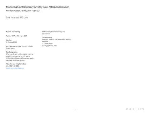 现代 × 现代 Art Day Sale, Afternoon Session [ 家具目录 ] 第 2 页