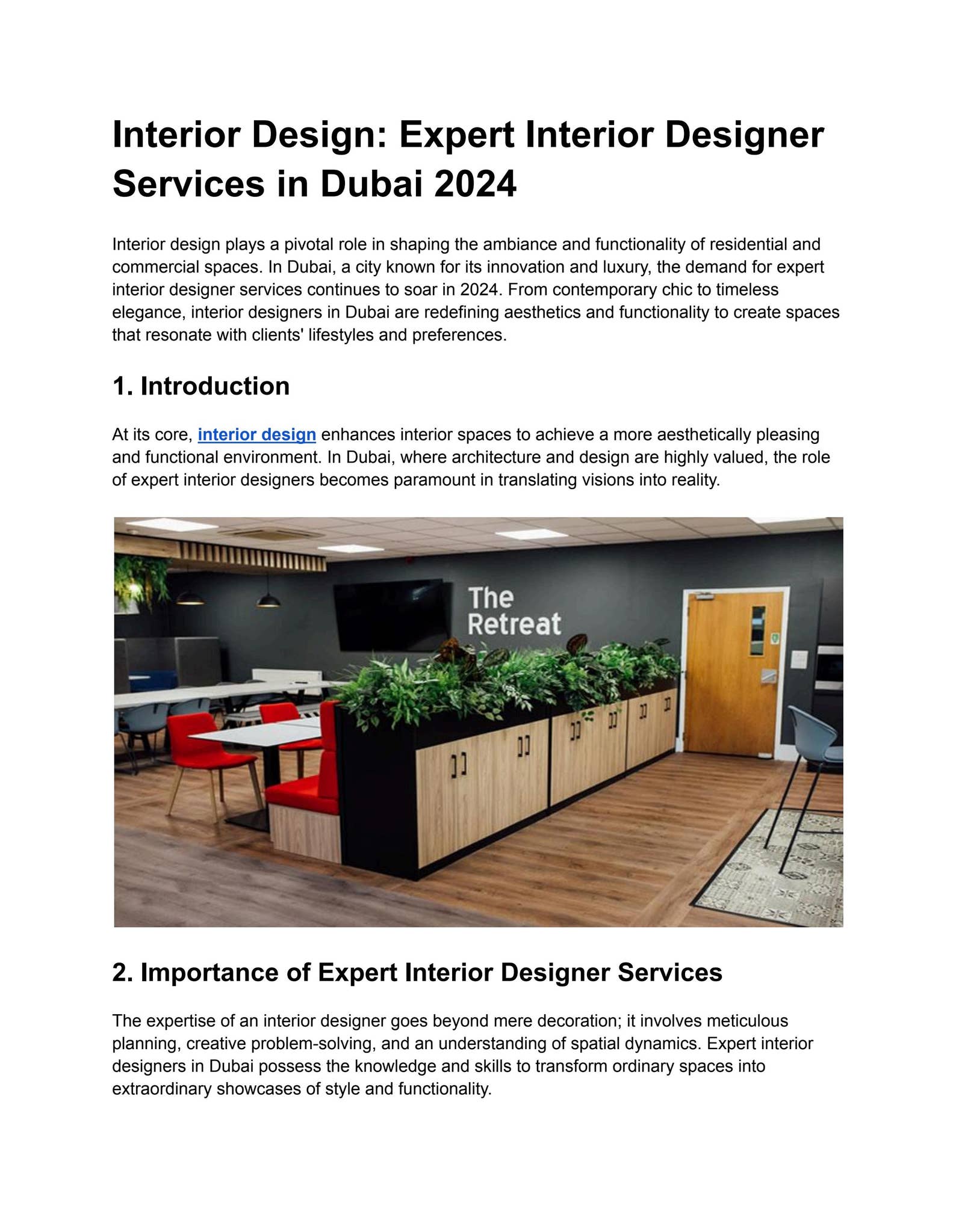 Interior Design: Expert Interior Designer Services in Dubai 2024 by ...